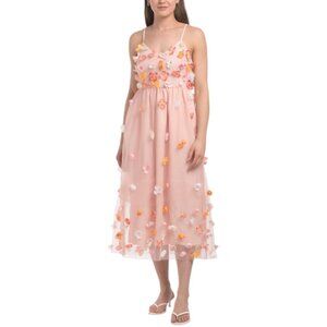 ENGLISH FACTORY Flower Sleeveless Maxi Dress